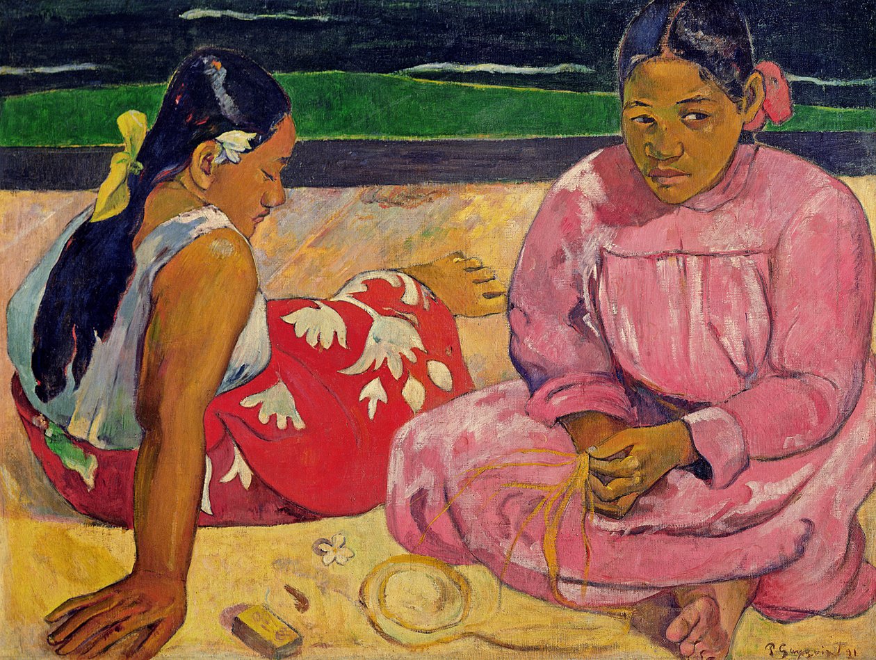 Kvinner fra Tahiti, på stranden, 1891 av Paul Gauguin