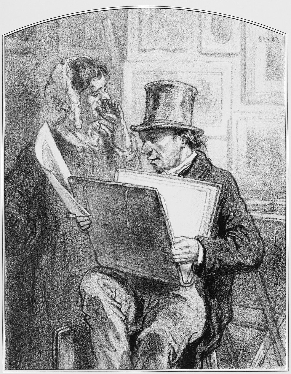 Avant la lettre, Plate 10 fra Les Toquades, 1858 av Paul Gavarni