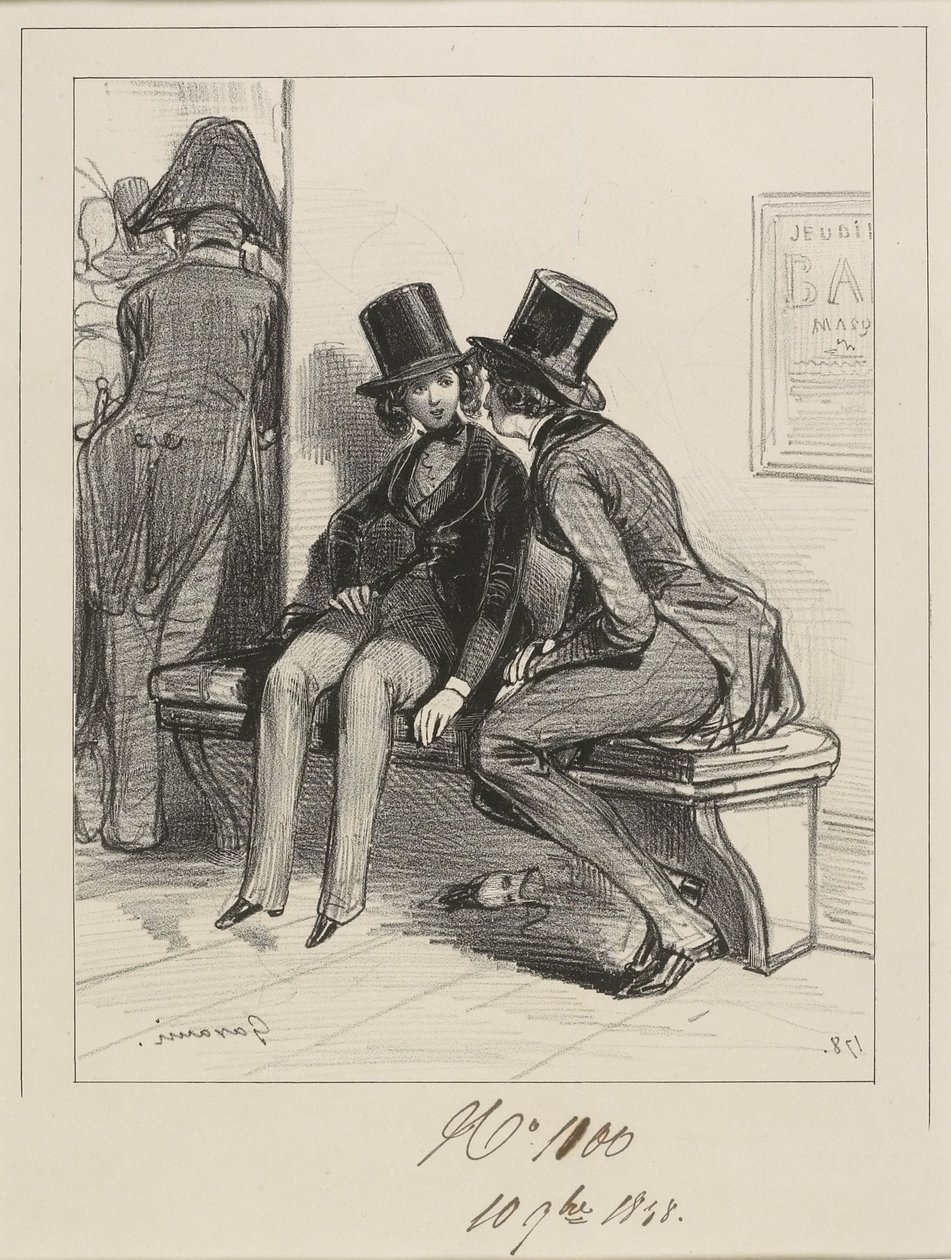 Men siden jeg forteller deg at jeg har en mann. . ., 1838 av Paul Gavarni