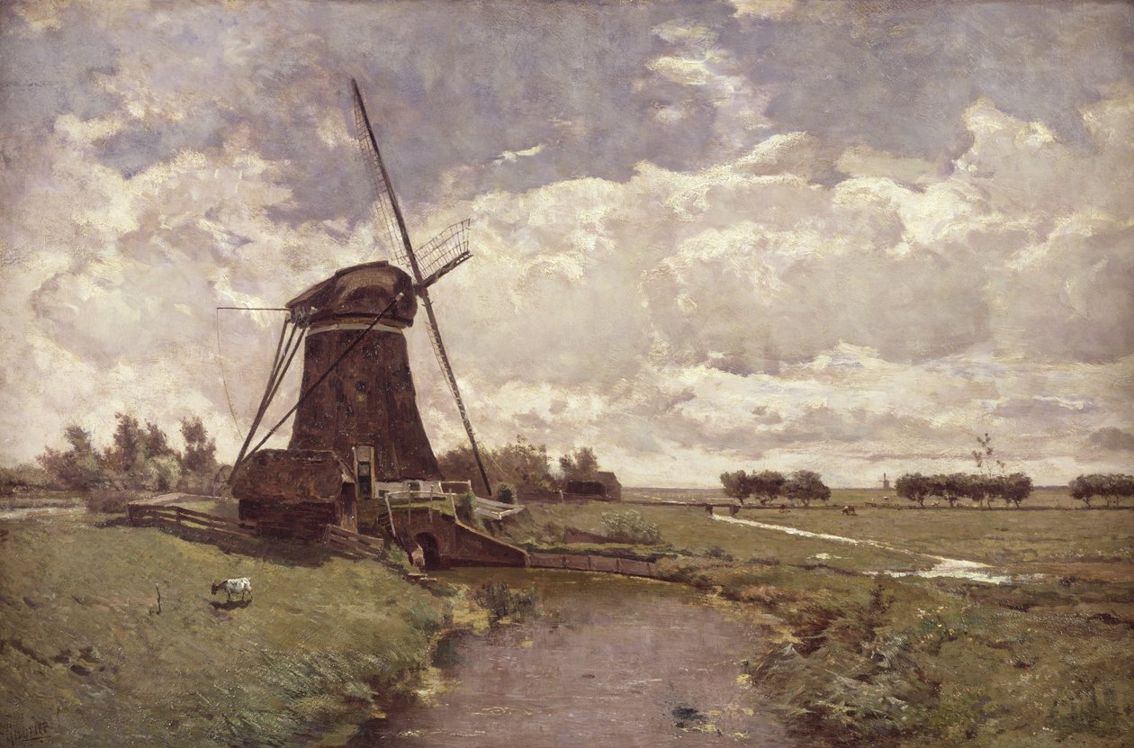 Vindmølle ved Leidschendam av Paul Joseph Constantin Gabriel