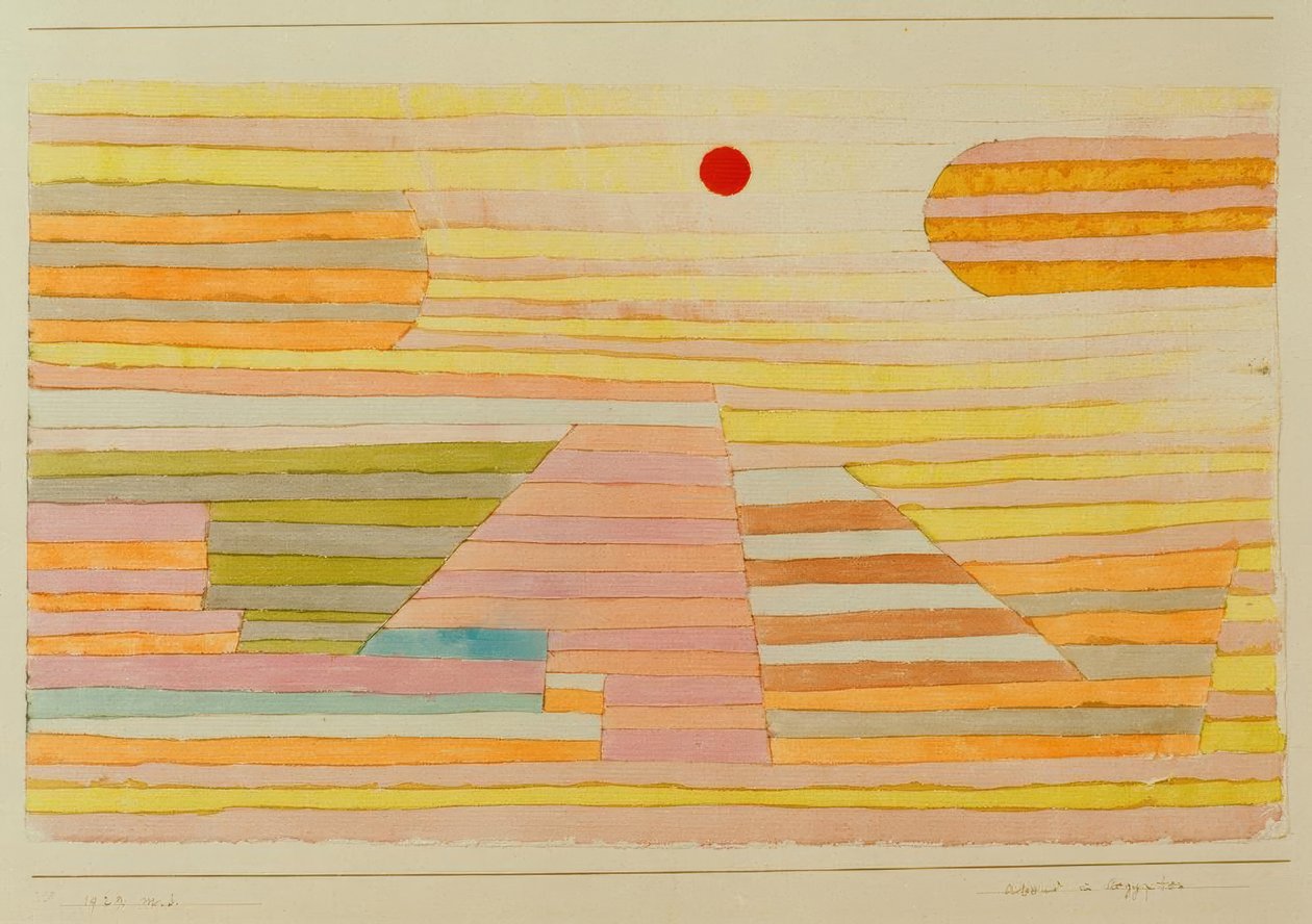 Kveld i egypt av Paul Klee