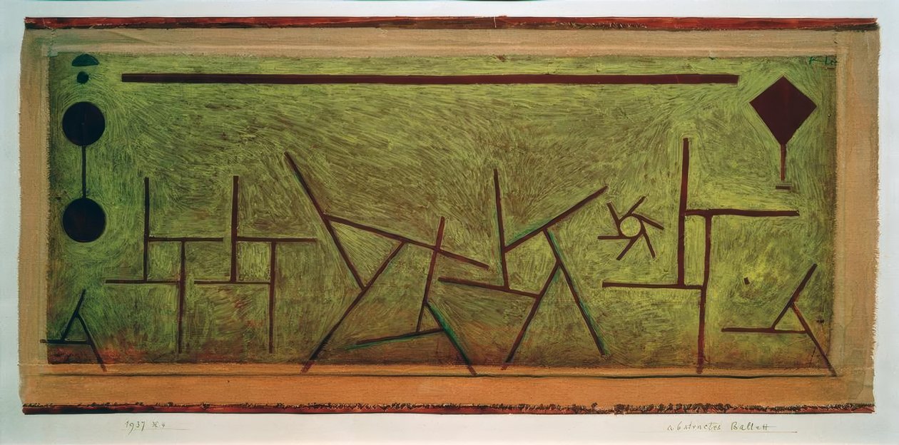 Abstrakt ballett av Paul Klee
