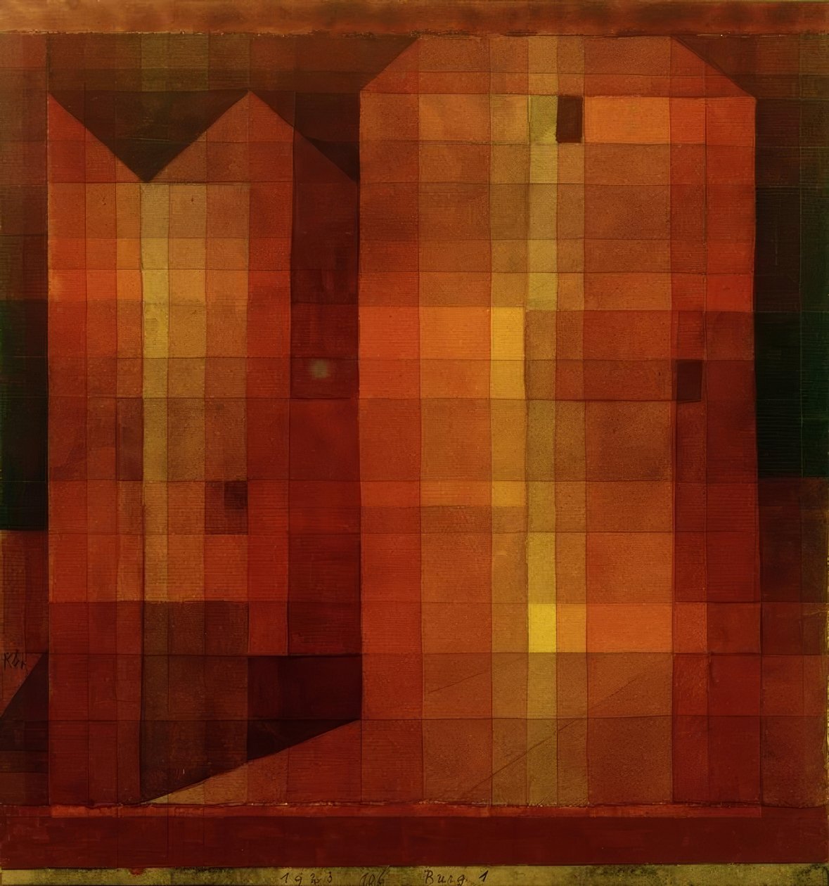 Burg 1 av Paul Klee