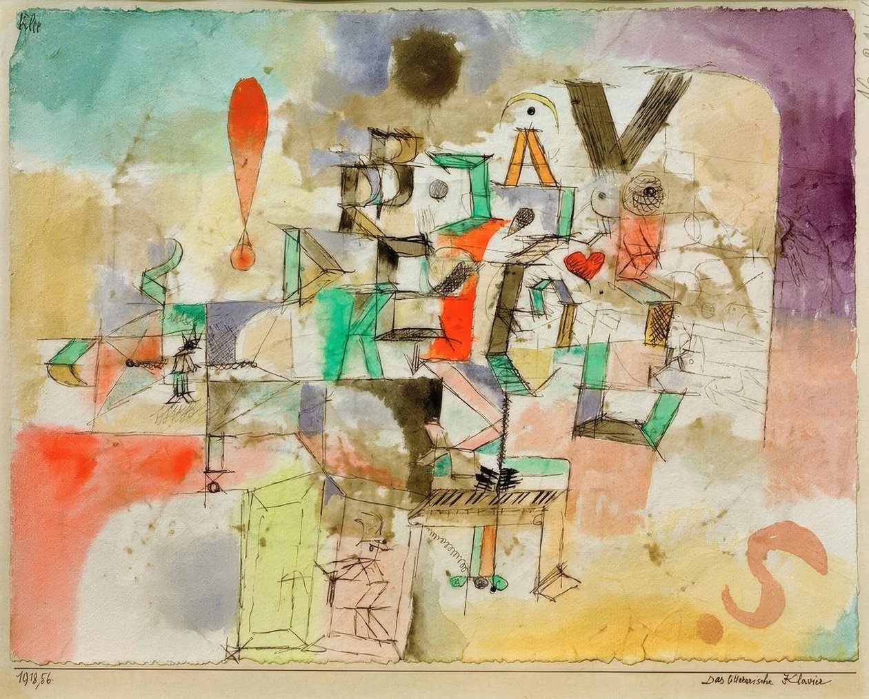 Det litterære pianoet av Paul Klee
