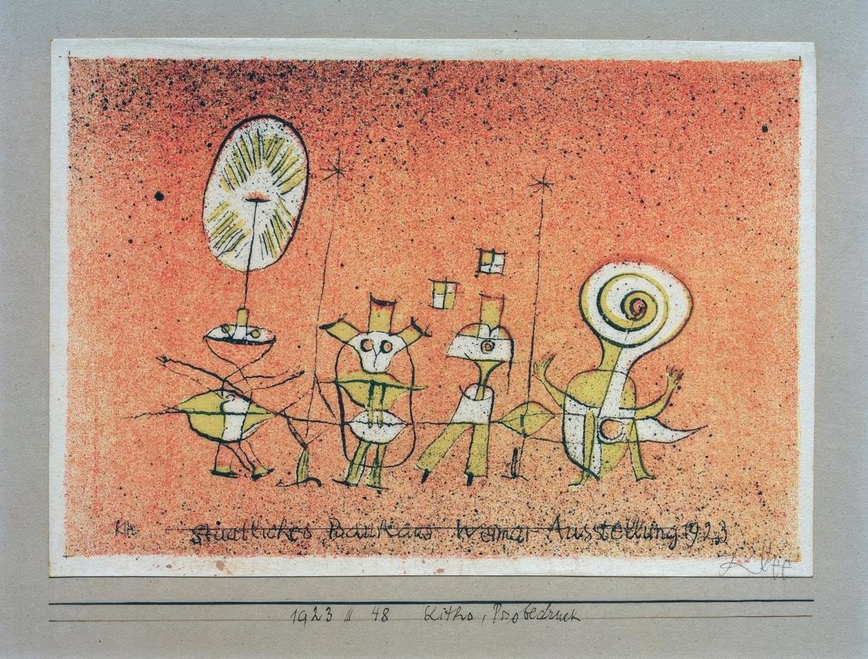 Den muntre siden, Weimar Bauhaus-utstilling 1923, Bauhaus av Paul Klee