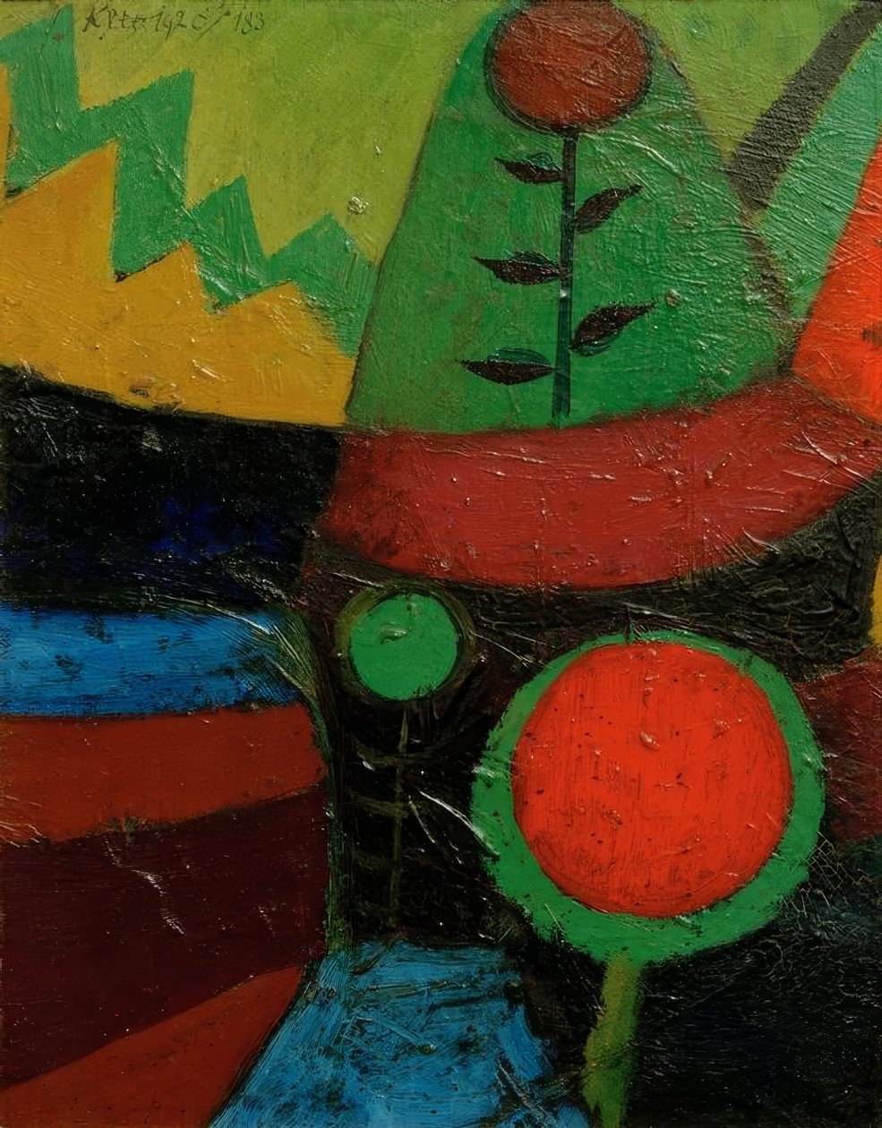 Tre blomster av Paul Klee