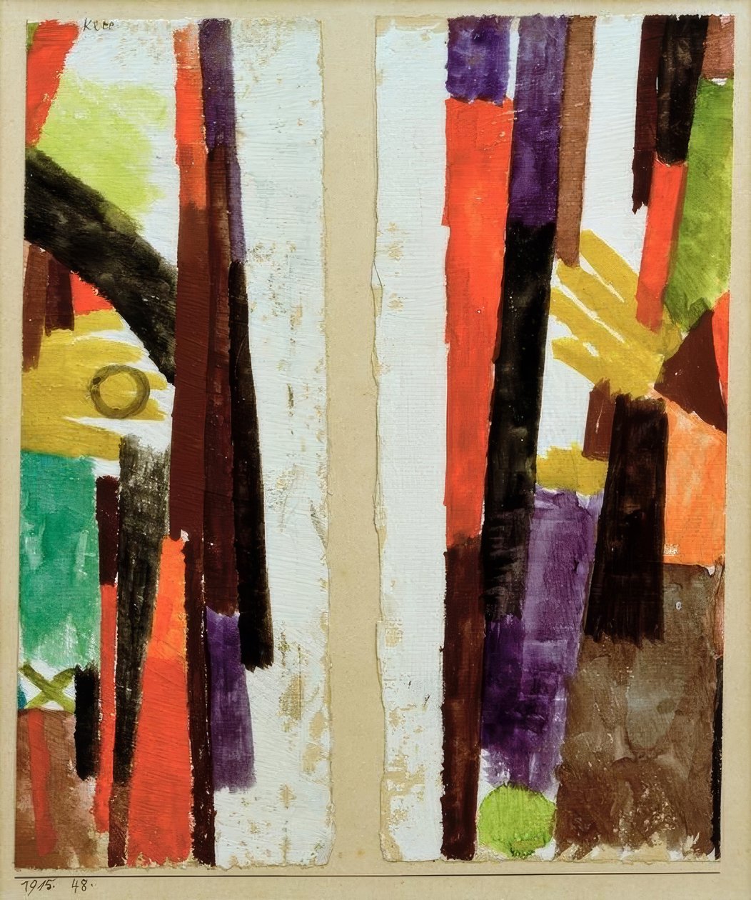 Vingestykker for 1915 45. - 1915.48 av Paul Klee
