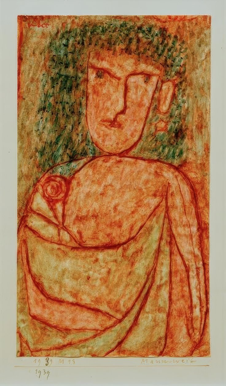 Mannweib (fra en tapt gammel roman) av Paul Klee