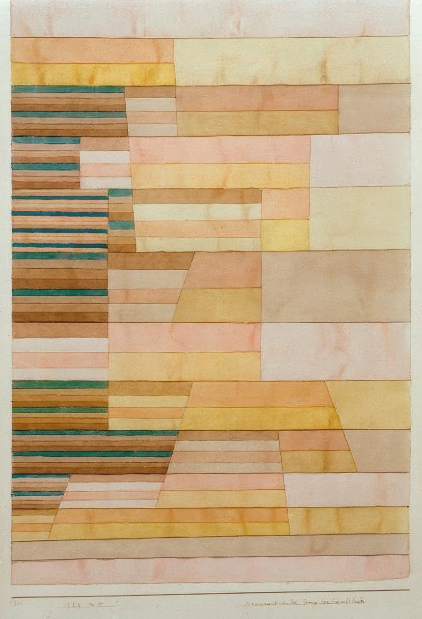Monument på grensen til fruktlandet av Paul Klee