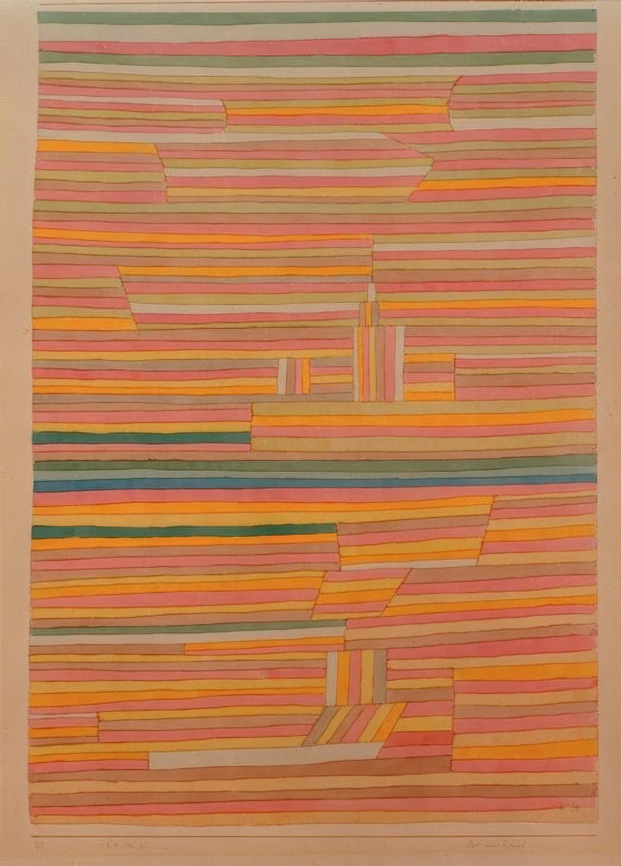 Plasser på kanalen av Paul Klee