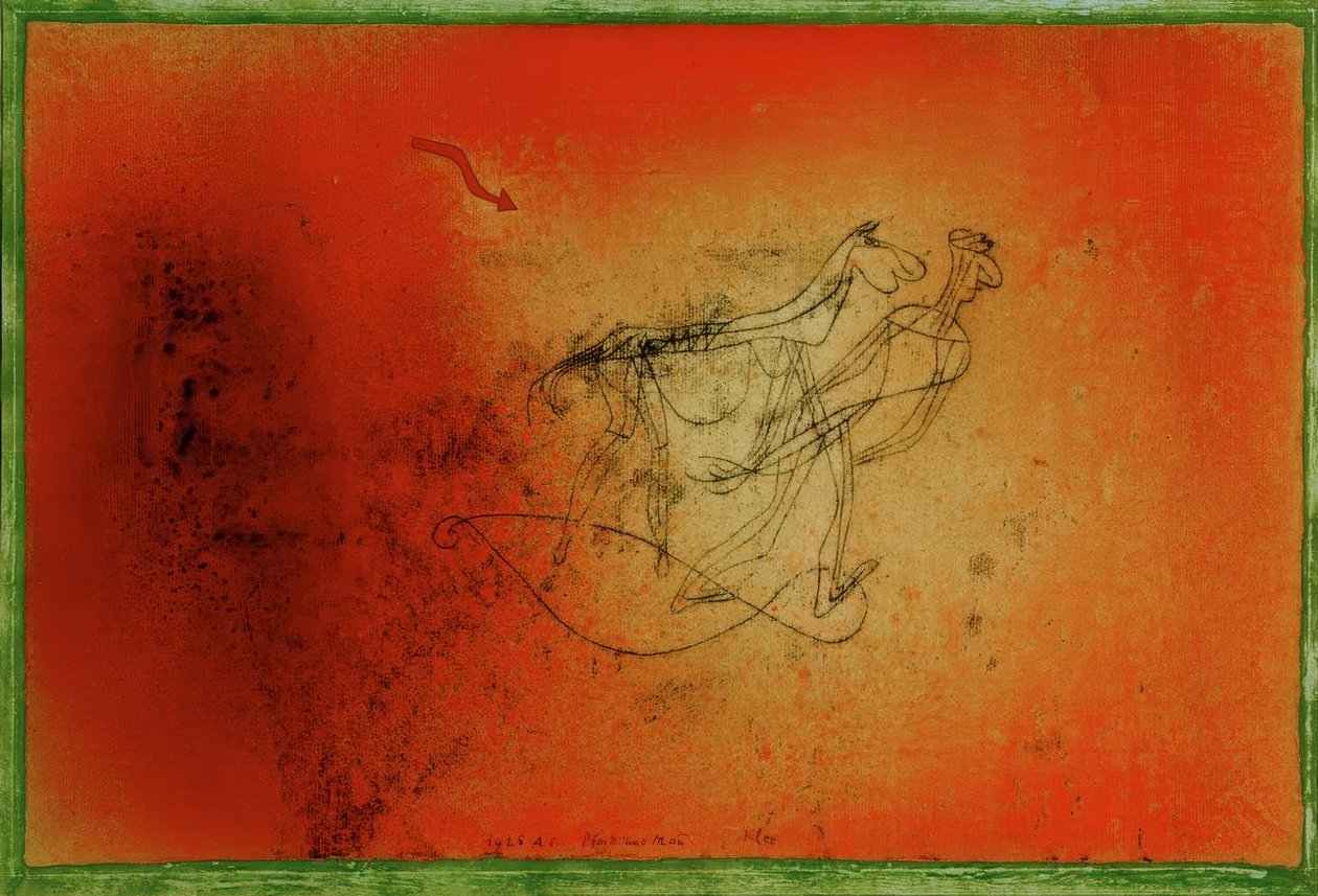 Hest og mann av Paul Klee
