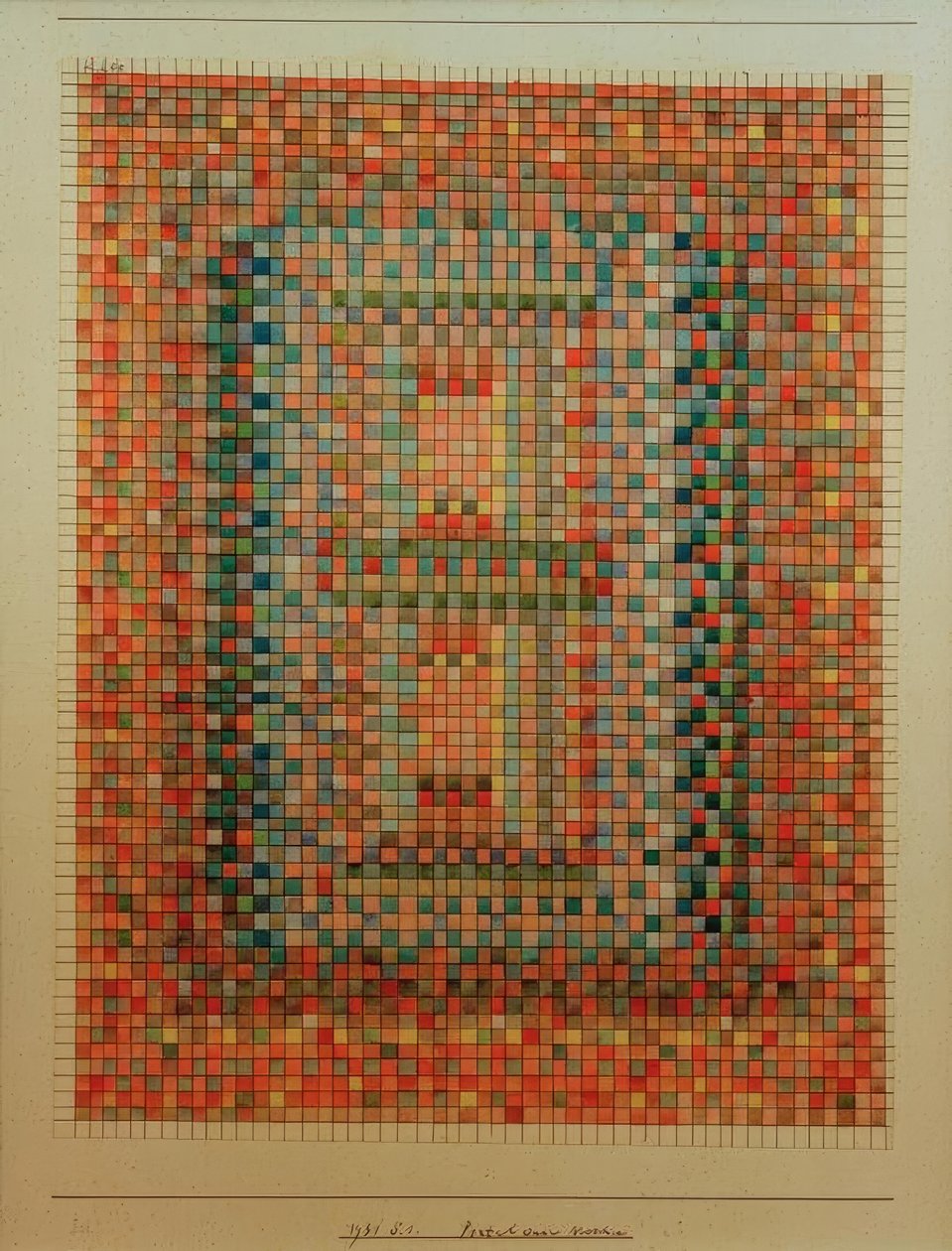 Portalen til en moske av Paul Klee