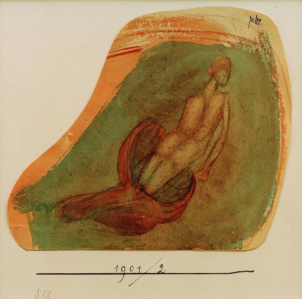 Flytende nåde (pompeiansk stil) av Paul Klee