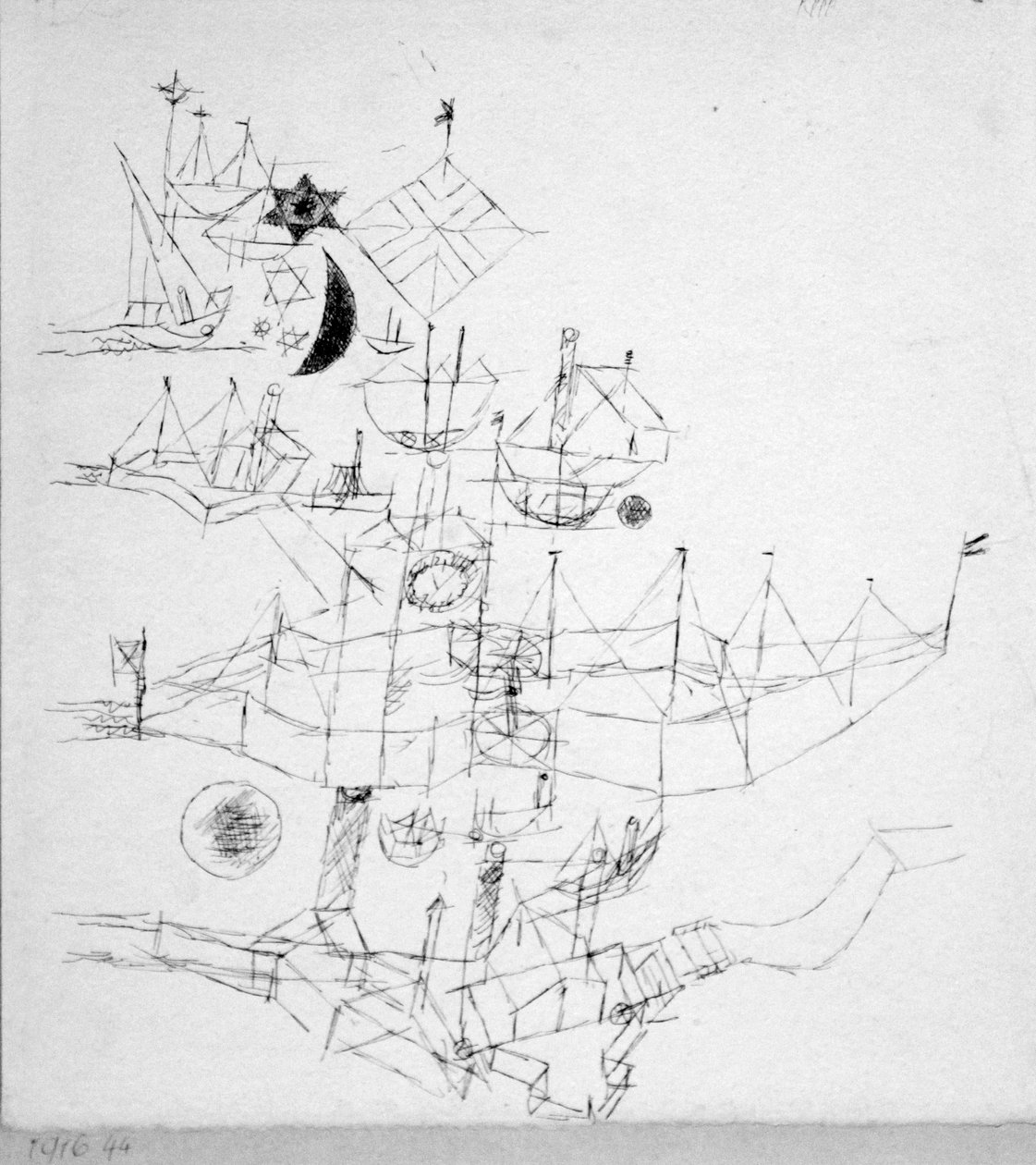 Skip overlagret i flere lag av Paul Klee
