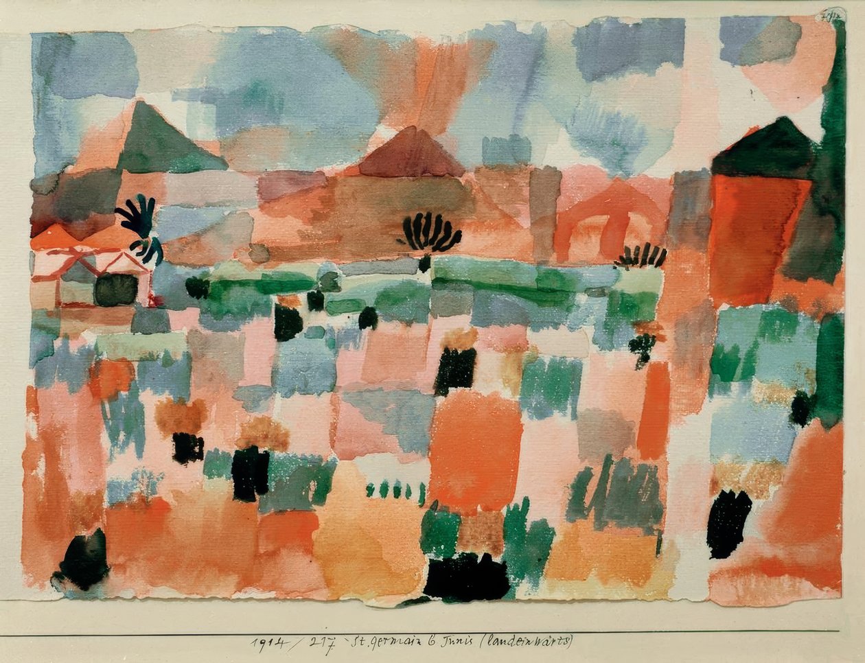 St. Germain f. Tunis (innlandet) av Paul Klee