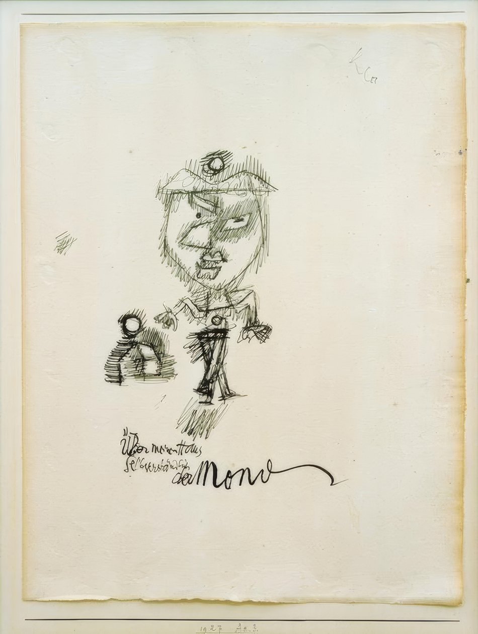 Over huset mitt, selvfølgelig, månen av Paul Klee