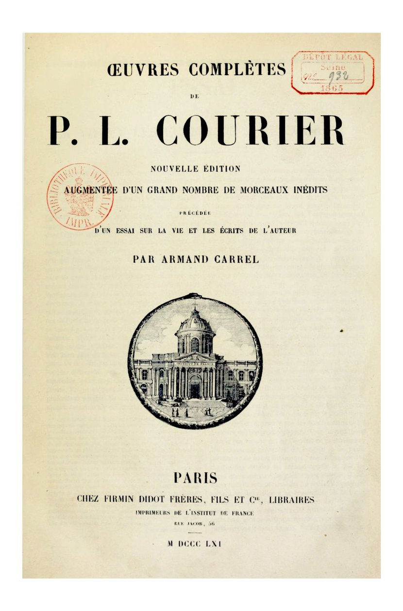 Illustrasjon av Paul Louis Courier