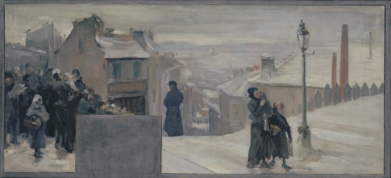 Hungersnøden mellom 1870-71, 1889 av Paul Louis Delance