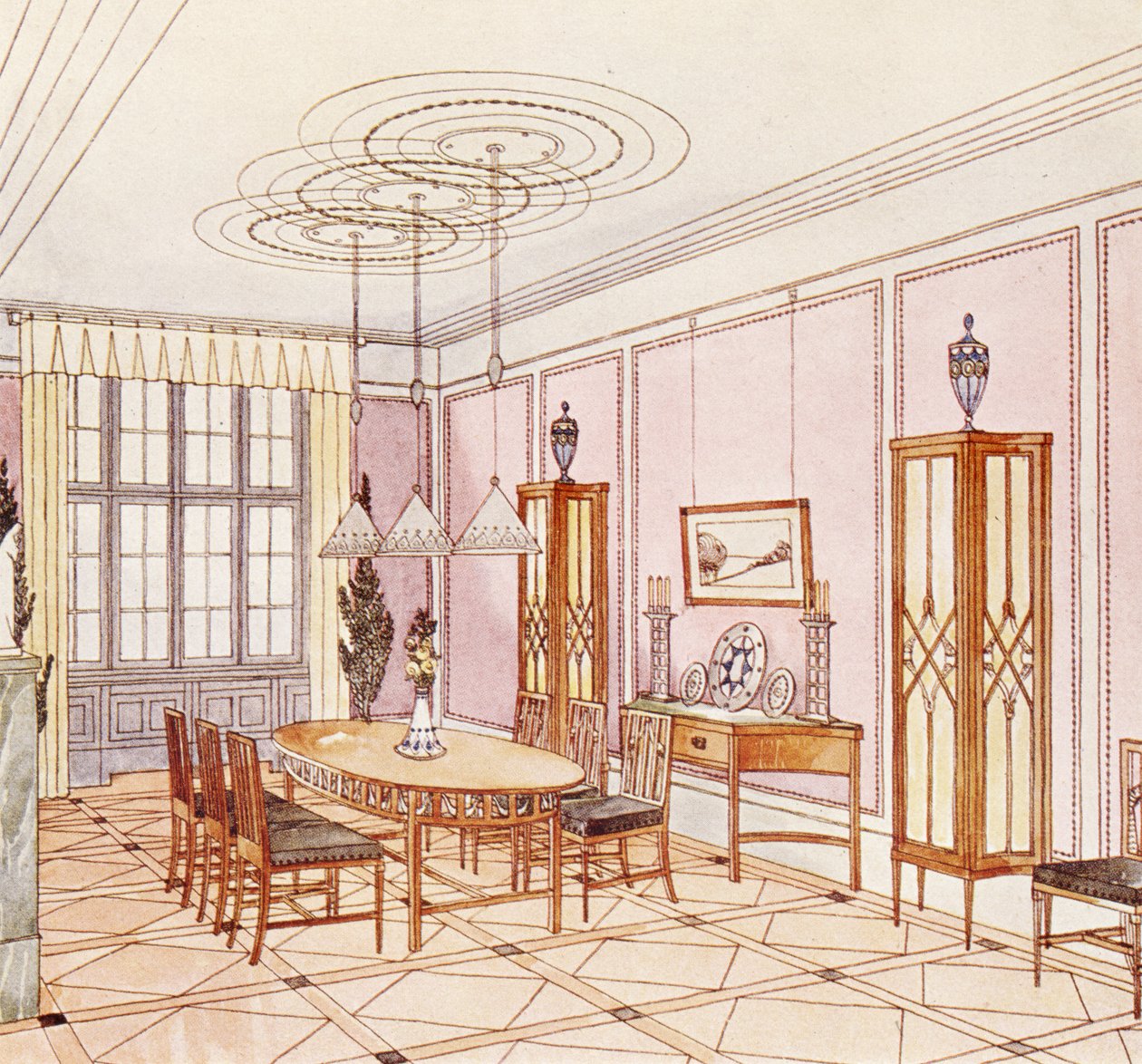 Design for en spisestue, fra 