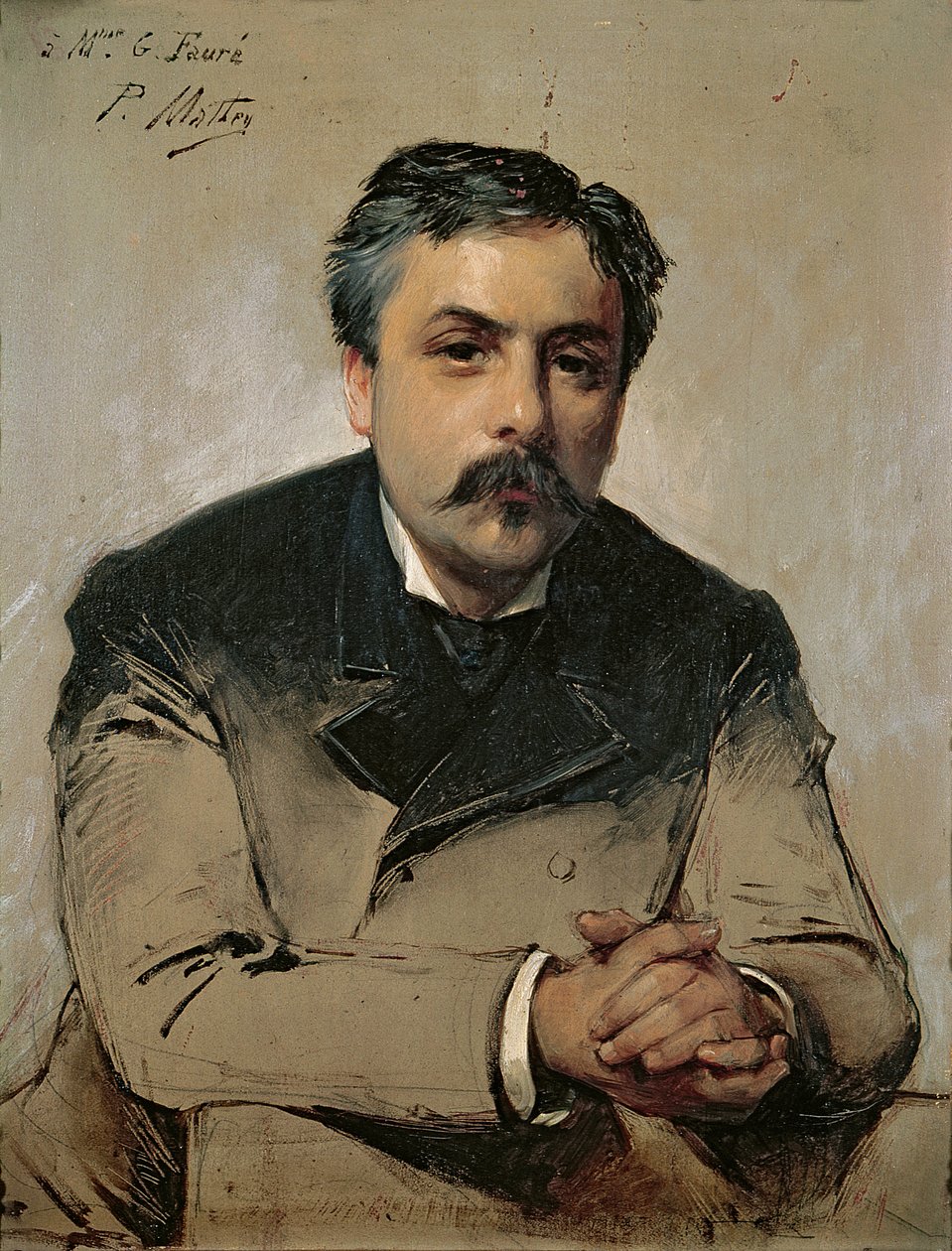 Portrett av Gabriel Faure (1845-1924) av Paul Mathey