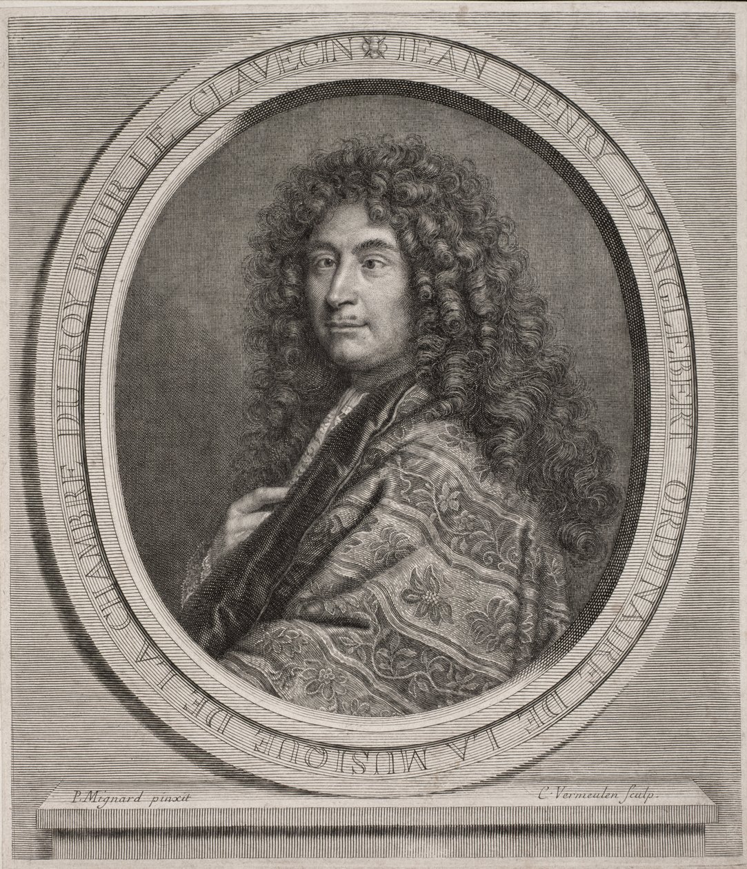 Jean-Henri DAnglebert 1635-91 gravert av Cornelius Vermeulen 1642-92 gravering av Paul Mignard