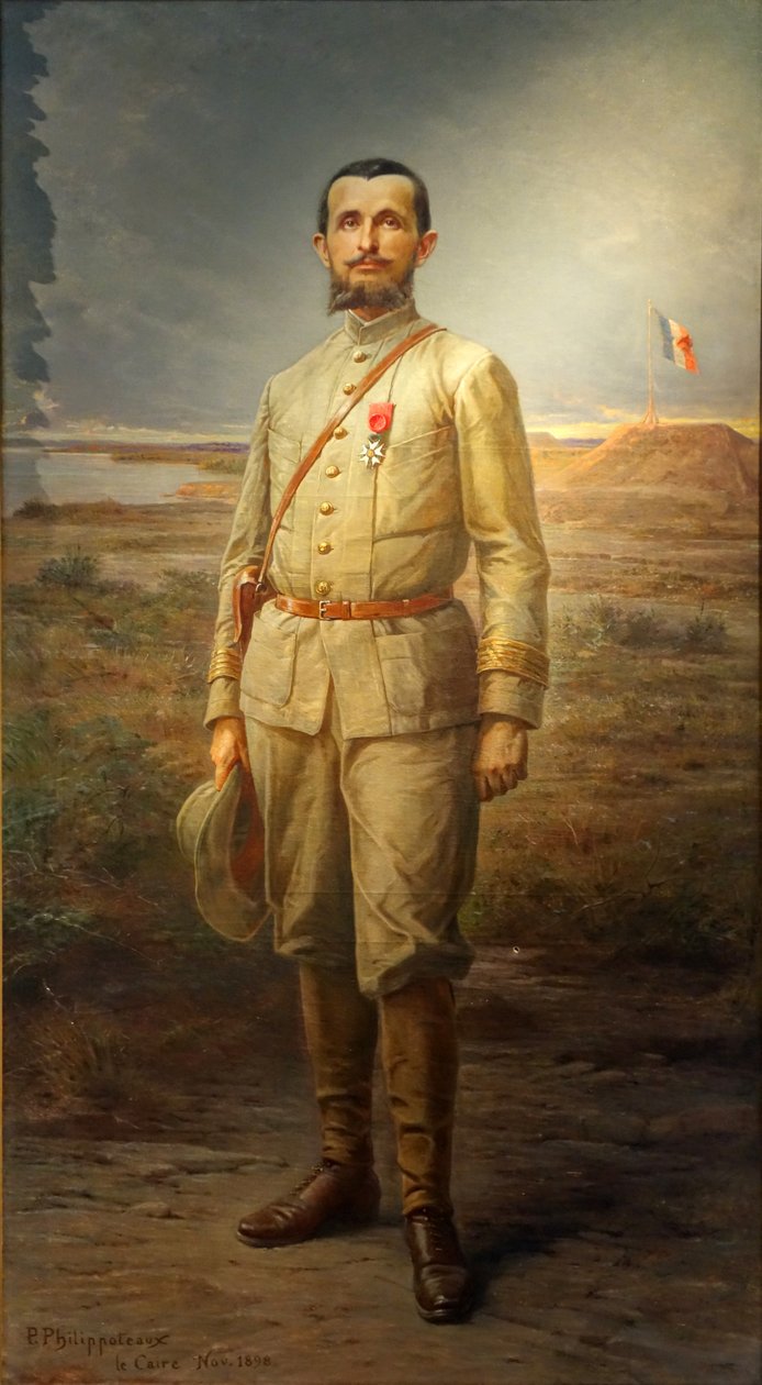 Kommandør Marchand har Fachoda, i 1898n av Paul Dominique Philippoteaux