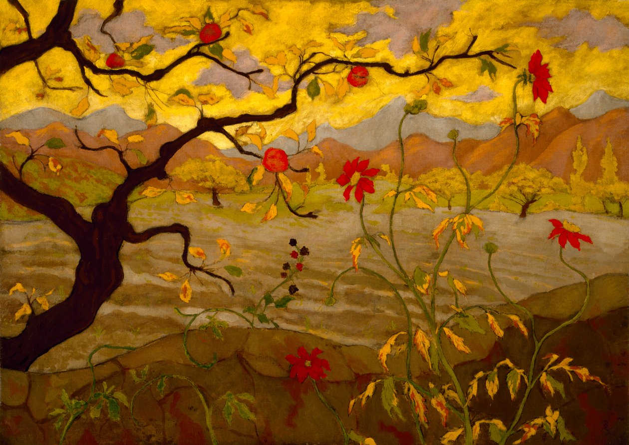 Epletre og rød frukt, ca. 1902 av Paul Elie Ranson