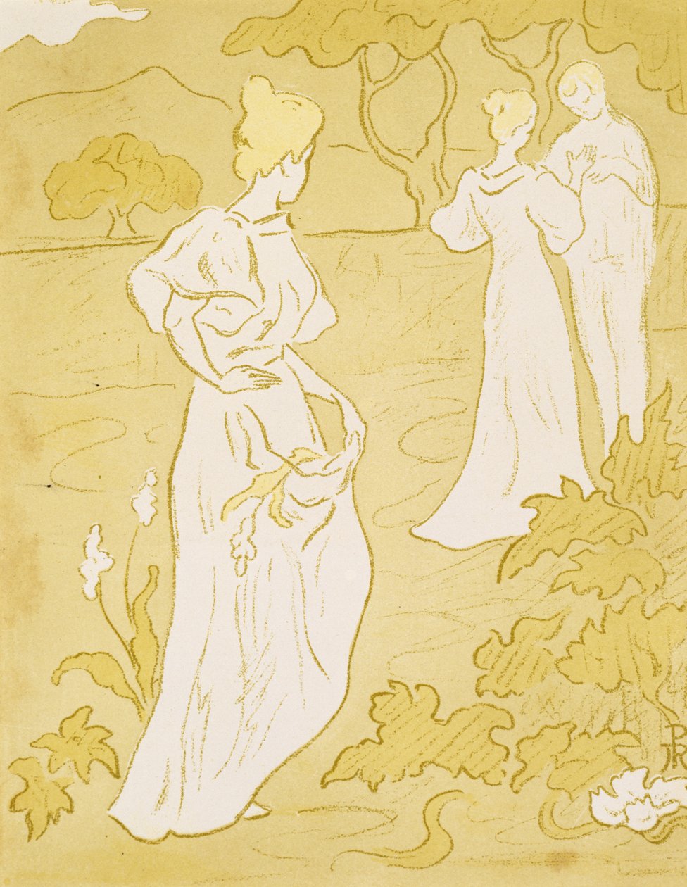 Tristesse (Tristhet), 1896 (litografi i farger) av Paul Elie Ranson