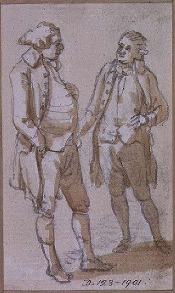 En kostymestudie (tegning) av Paul Sandby