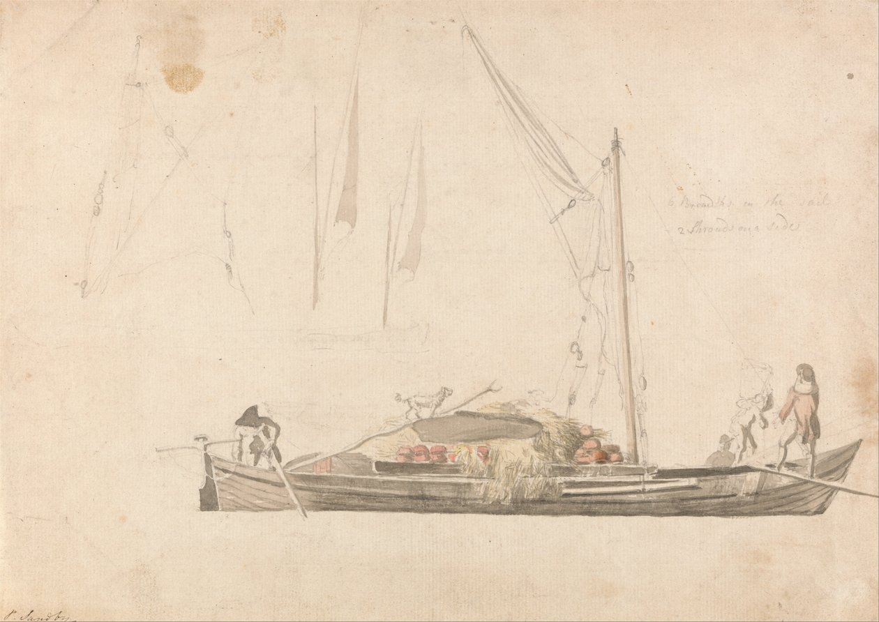 Lastebåt av Paul Sandby