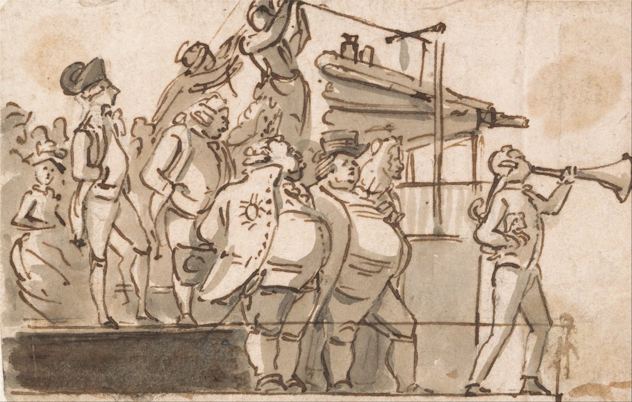 Valgscene av Paul Sandby