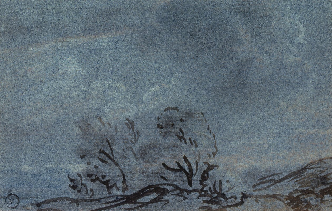 Landskapsstudie av Paul Sandby