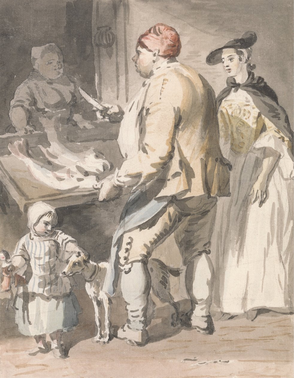 London Cries- A Fishmonger av Paul Sandby