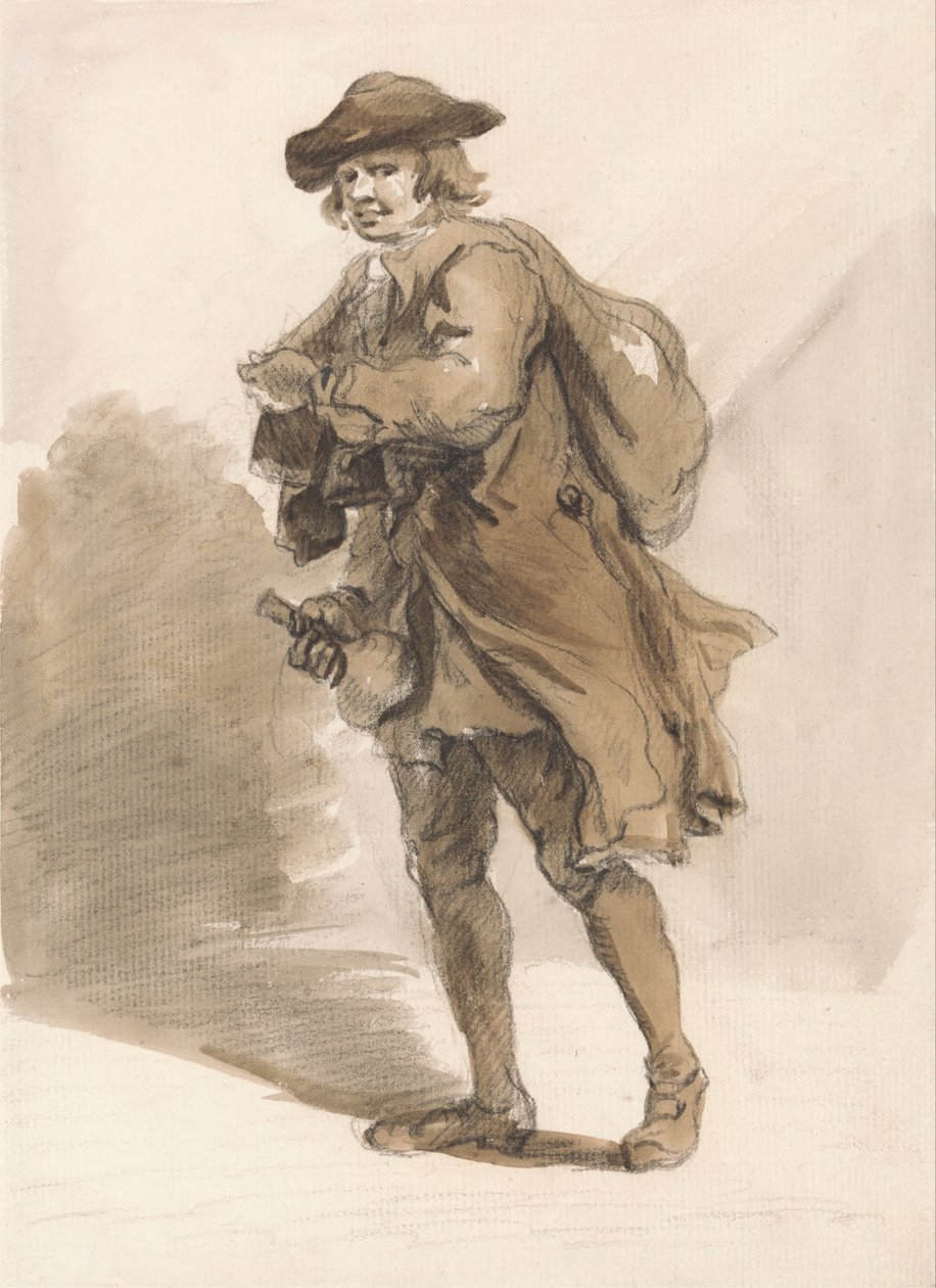 London Cries- En mann med flaske av Paul Sandby