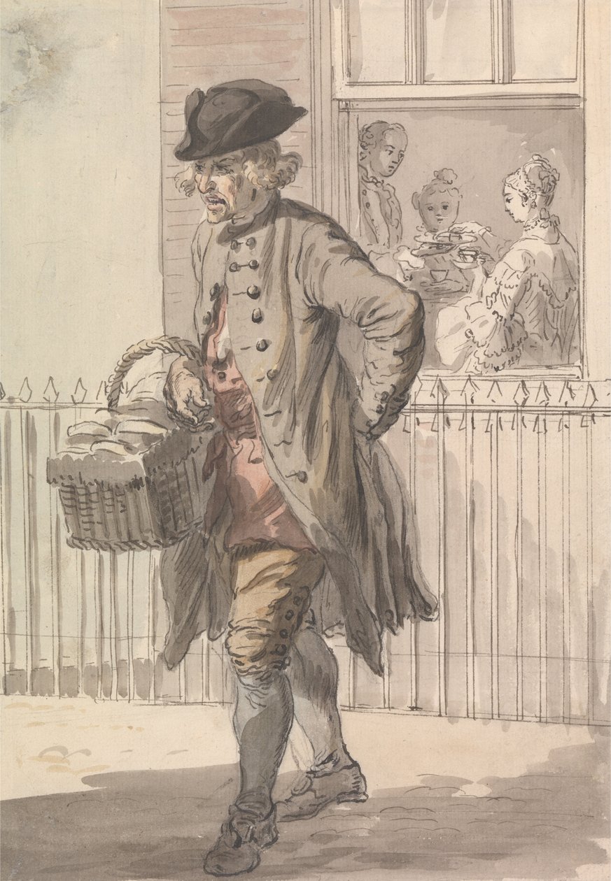 London Cries- A Muffin Man av Paul Sandby