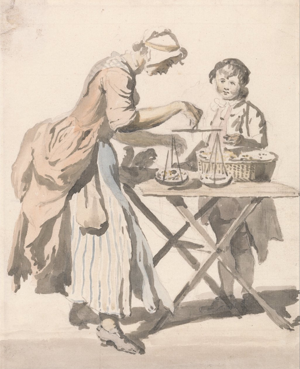 London Cries- Black Heart Cherries ... av Paul Sandby