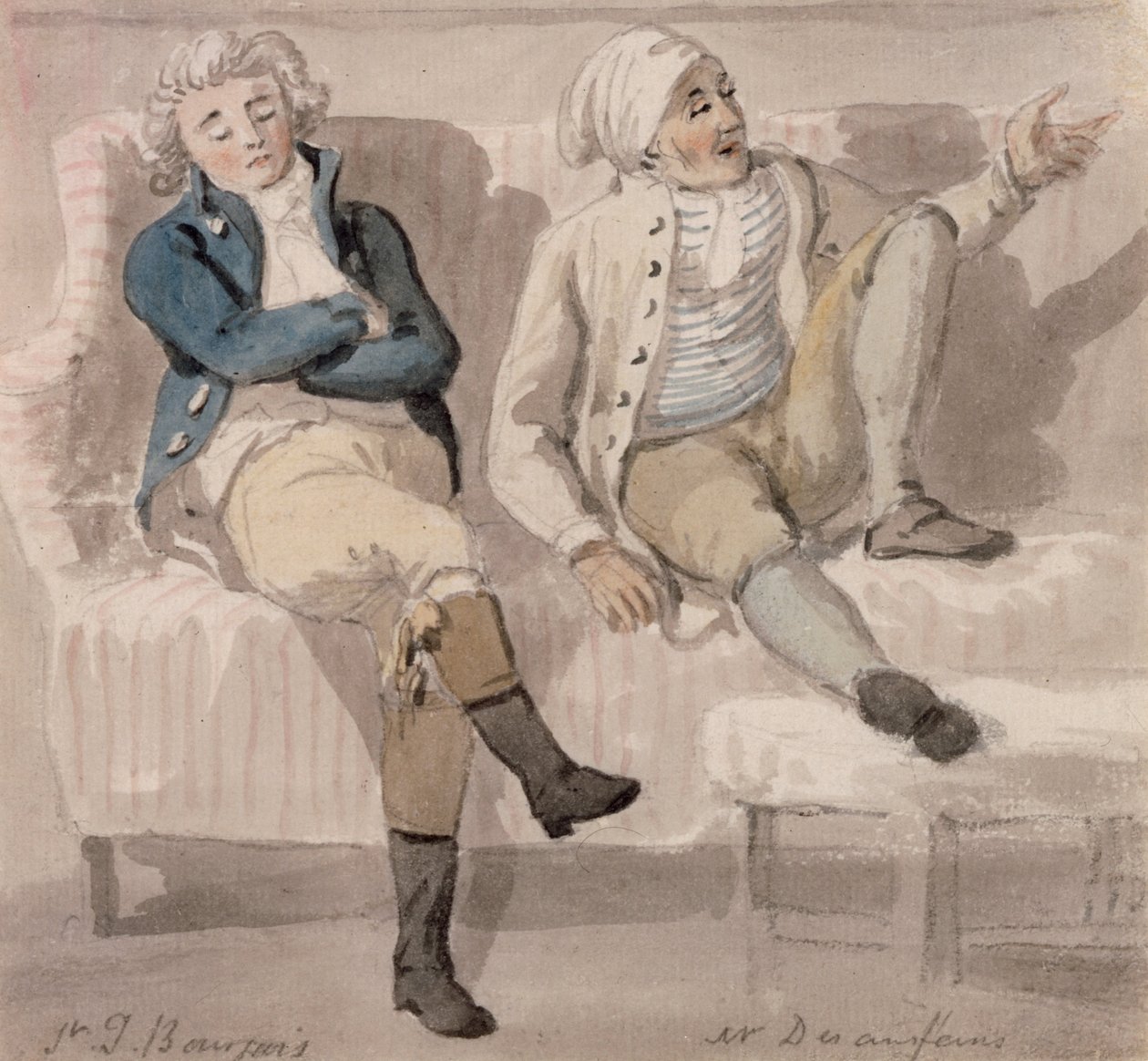 Noel Desenfans og Sir Francis Bourgeois av Paul Sandby