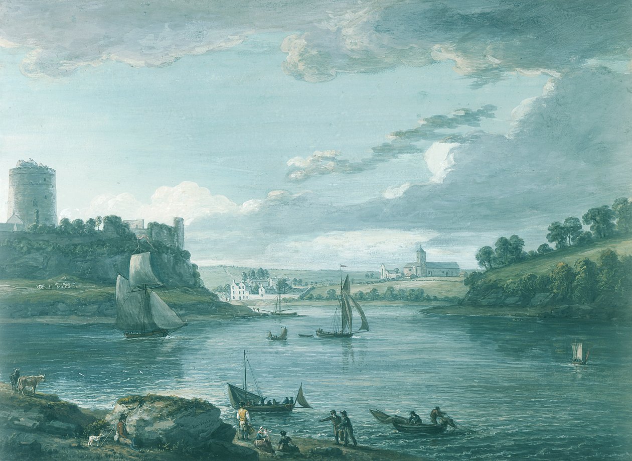 Pembroke slott av Paul Sandby