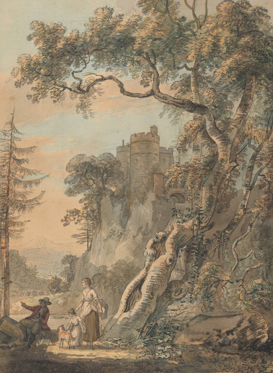 Romantisk landskap av Paul Sandby