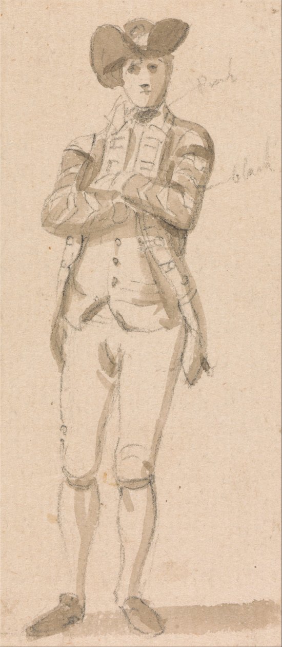 Stående figur av en ung mann av Paul Sandby