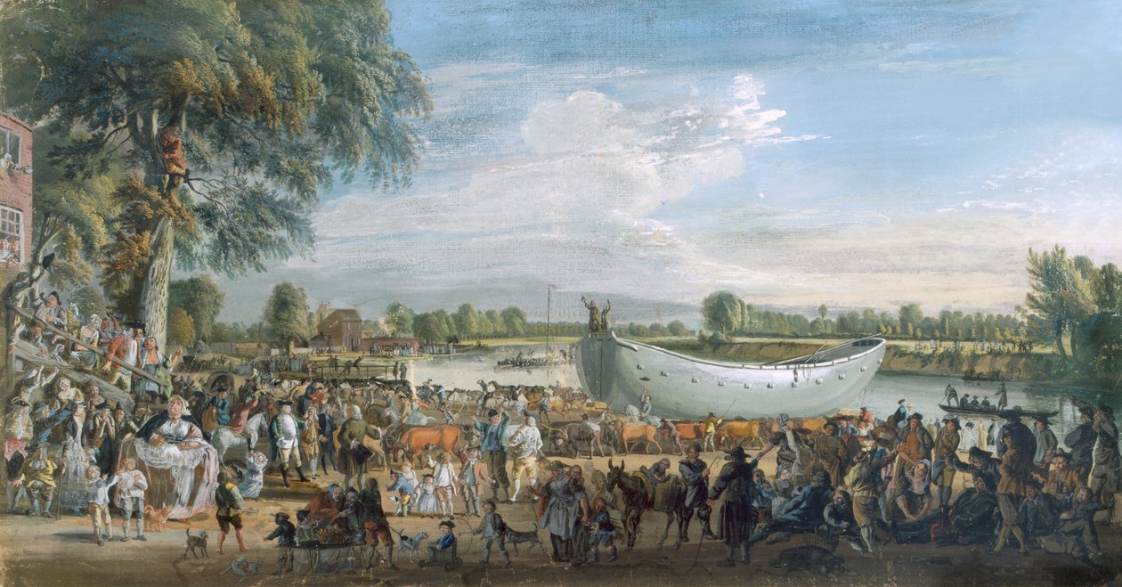Kinesisk søppel på vei til Virginia Water, ca. 1753 av Paul Sandby