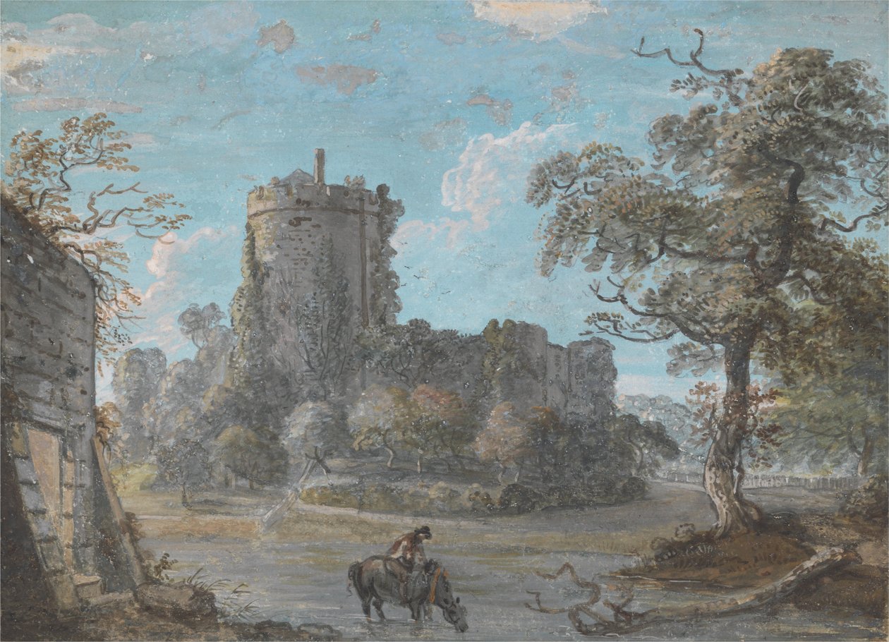 Inngangen til Chepstow Castle av Paul Sandby