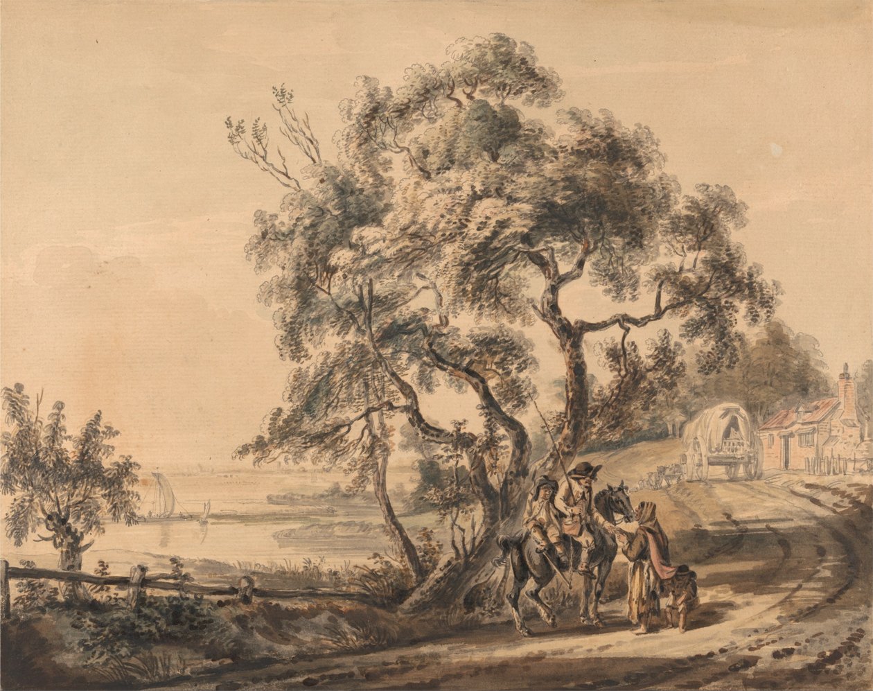 Gypsy Fortune-Teller av Paul Sandby