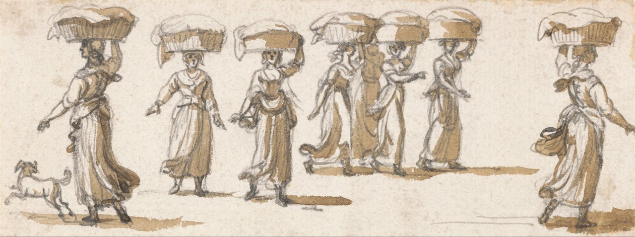 Vaskekvinner av Paul Sandby