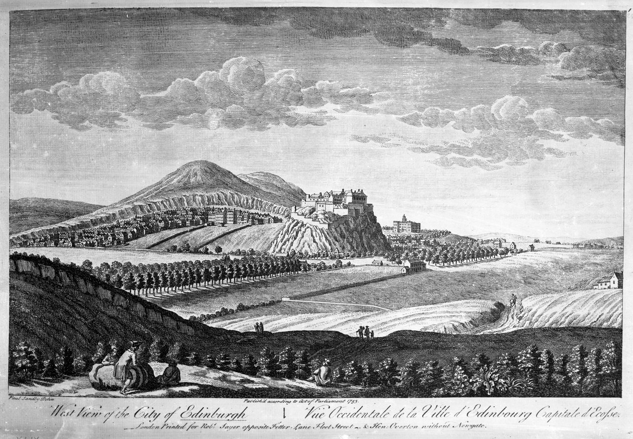 West View of the City of Edinburgh, 1753 av Paul Sandby