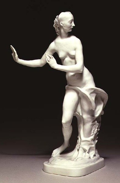 Figur av Daphne, Berlin, 1925 (glasert Kina) av Paul Scheurich