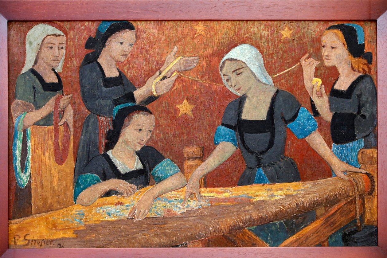 Tapetet, de fem veverne, 1924 av Paul Sérusier