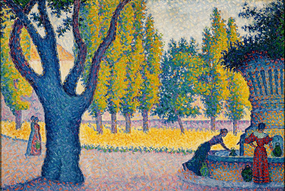 Saint Tropez. Licesn -fontenen av Paul Signac