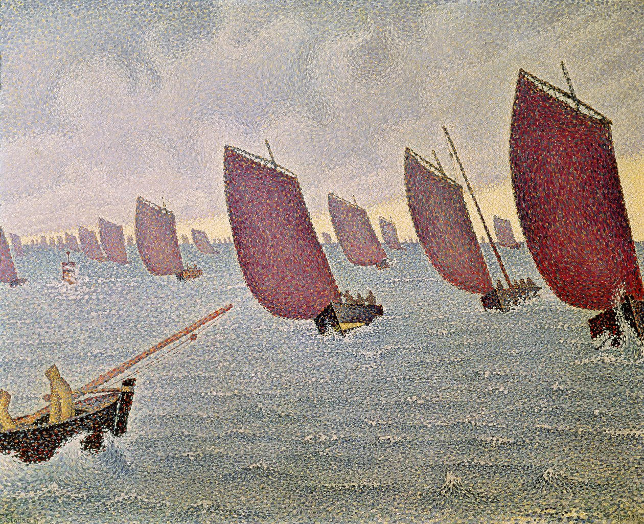 Breeze, Concarneau, 1891 av Paul Signac