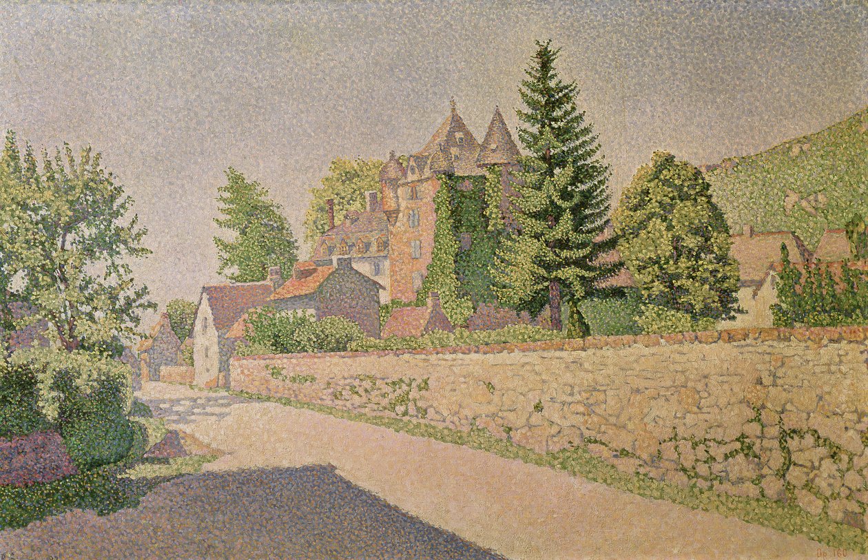 Chateau de Comblat, ca. 1887 av Paul Signac